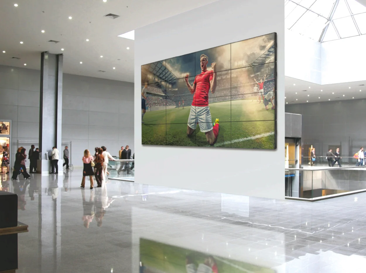 LCD video wall 55” , 49” LG video wall , 55” LG video wall , Philips video wall , bezel .88 video wall , Philips 55bdl4105X , Philips 55bdl8005x,